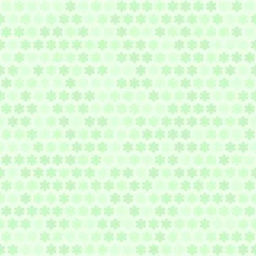 Green flower pattern. Seamless vector Stock Illustration