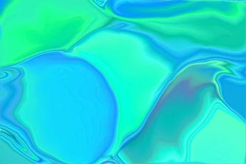 Green flowing liquid waves abstract motion blurred background. 스톡 일러스트