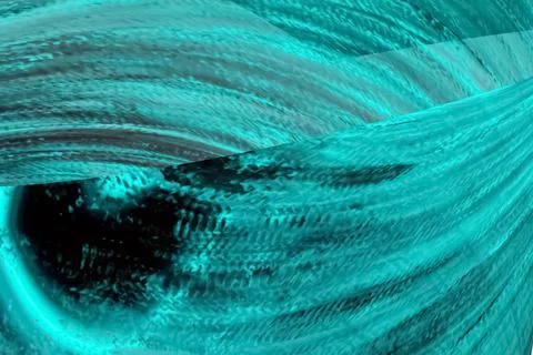 Green flowing liquid waves abstract motion blurred background. 스톡 일러스트