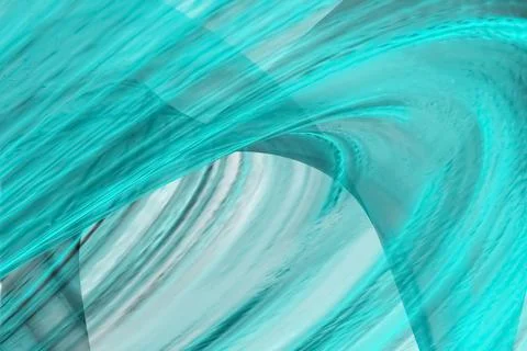 Green flowing liquid waves abstract motion blurred background. Stock Illustration