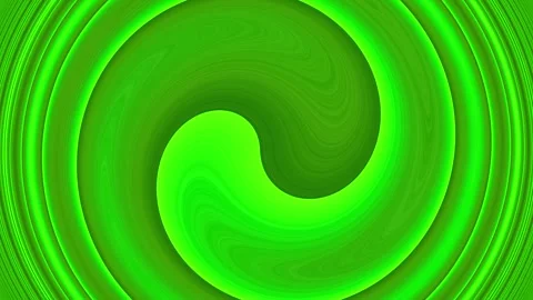 Green fluid vortex swirl with smooth rotating abstract motion loop Stock Footage 336212730