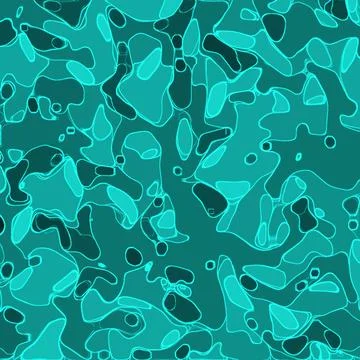 Green fluorescent bacteria or virus under a microscope 스톡 일러스트