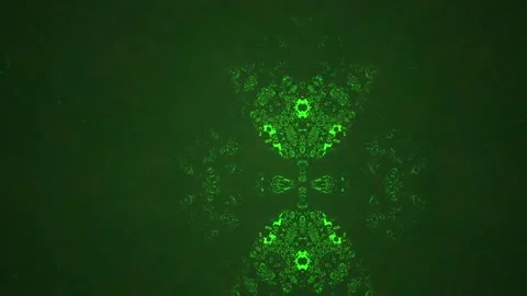 Green Fluorescent Microscope Cells Background. Stock Footage 333926944