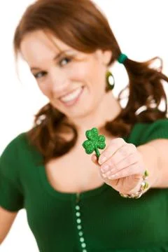 Green: focus on shamrock Stock Photos