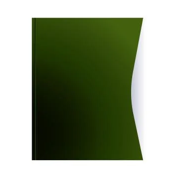 Green folder and sheets with corporate designs Stock Illustration