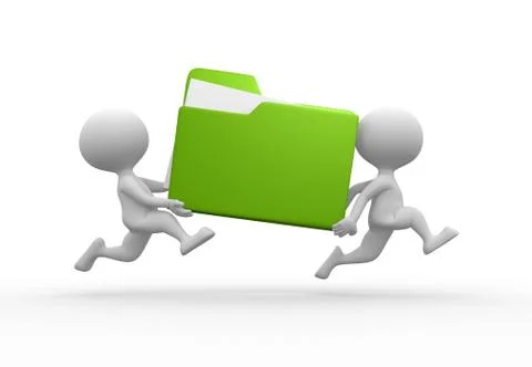 Green folder Stock Illustration