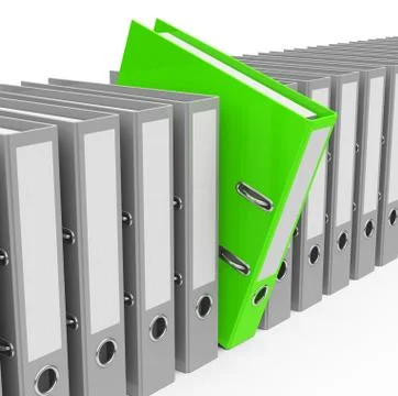 The green folder Illustrazione stock