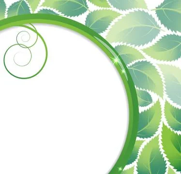 Green foliage background Stock Illustration