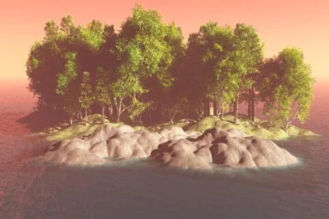 Green forest Stock Illustration