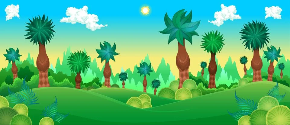 Green forest Stock Illustration