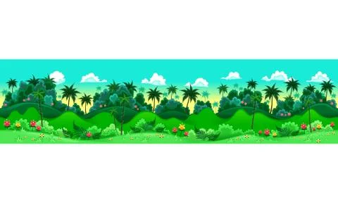 Green forest. Stock Illustration