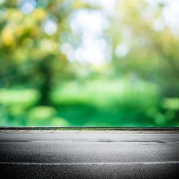 Green forest road background Stock Photos