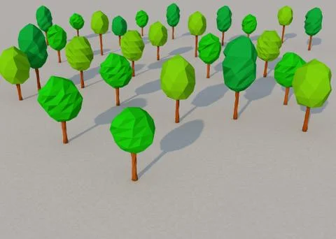 Green Forest Tree 3d Illustration