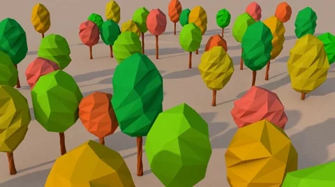 Green Forest Tree Stock Footage 43254339