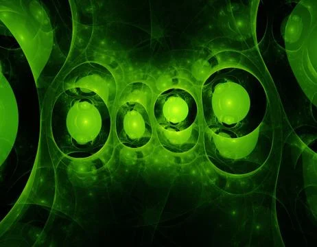 Green fractal Stock Illustration