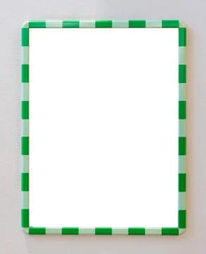 Green frame border with white blank copy space Stock Photos