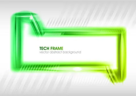 Green frame Illustrazione stock
