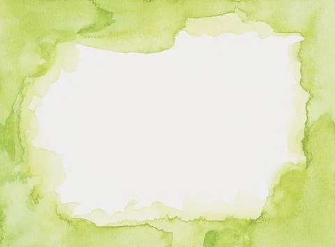 Green frame paints white sheet. High resolution photo Stock Illustration
