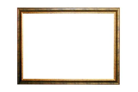 Green frame Rectangular green frame isolated included clipping path Copyri... Stock Photos