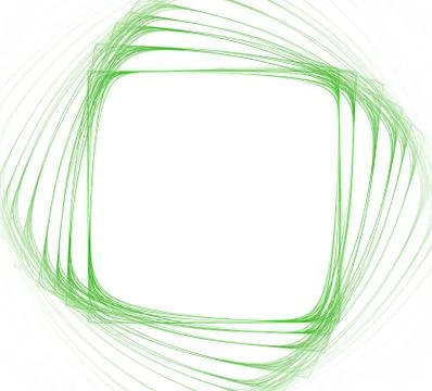 Green frame of square shape Stock Illustration