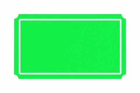 Green frame with white edging. Stock Illustration
