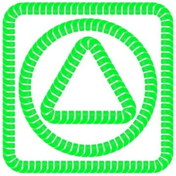 Green Frames Stock Illustration