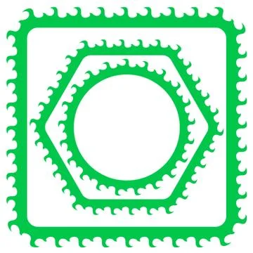 Green Frames 스톡 일러스트