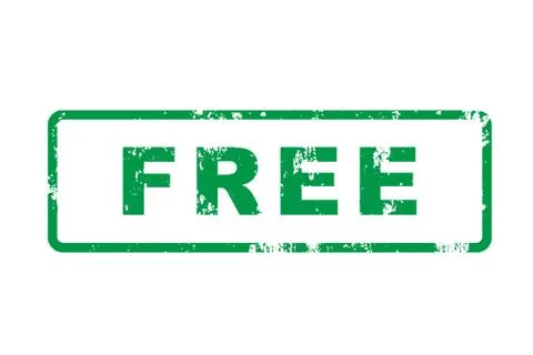 Green "Free" stamp Stock Illustration