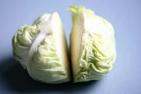 Green Fresh cabbage texture close up Stock Photos