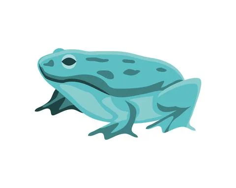 Green frog icon Stock Illustration