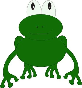 Green frog Stockillustratie