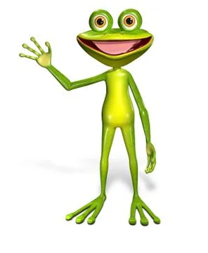 Green frog Stock Illustration
