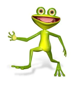 Green frog Stock Illustration