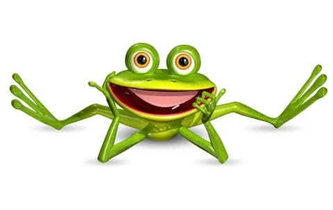 Green frog Stock Illustration