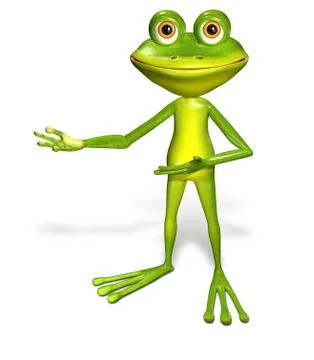 Green frog Stock Illustration