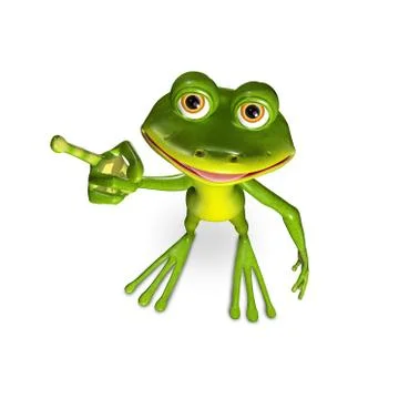 Green frog Stock Illustration