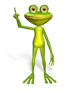 Green frog Stock Illustration