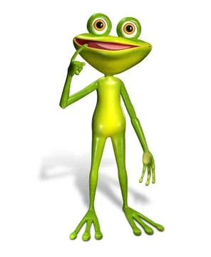 Green frog Stock Illustration