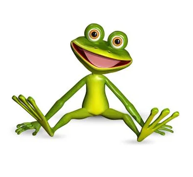 Green frog Stock Illustration