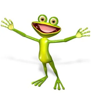 Green frog Stock Illustration