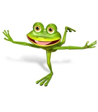 Green frog Stock Illustration