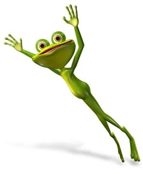 Green frog Stock Illustration