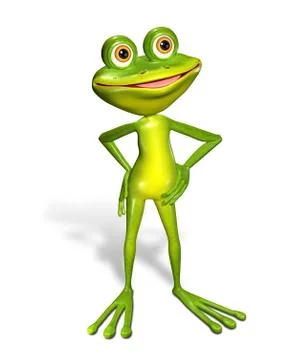 Green frog Stock Illustration