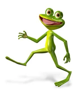 Green frog Stock Illustration