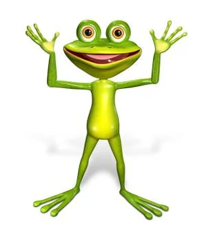 Green frog Stock Illustration