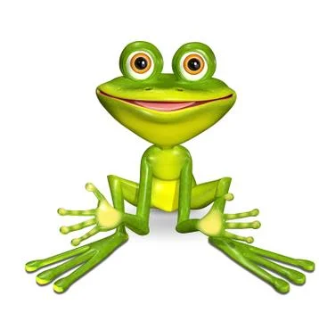 Green frog Stock Illustration
