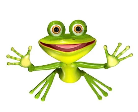 Green frog Stock Illustration