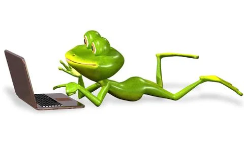 Green frog Stock Illustration