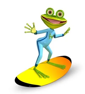 Green frog Stock Illustration