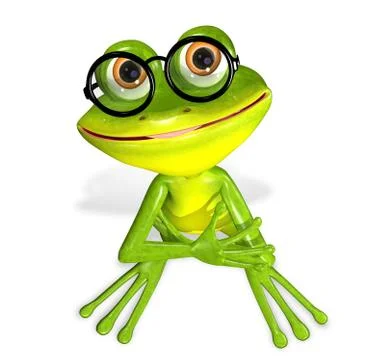 Green frog Stock Illustration
